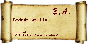 Bodnár Atilla névjegykártya